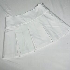 Sunday‎ Best Aritzia White Pleated Mini Skirt 98211 Womens Size 6